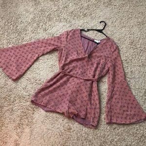 Super cute romper with tie- brand new never worn